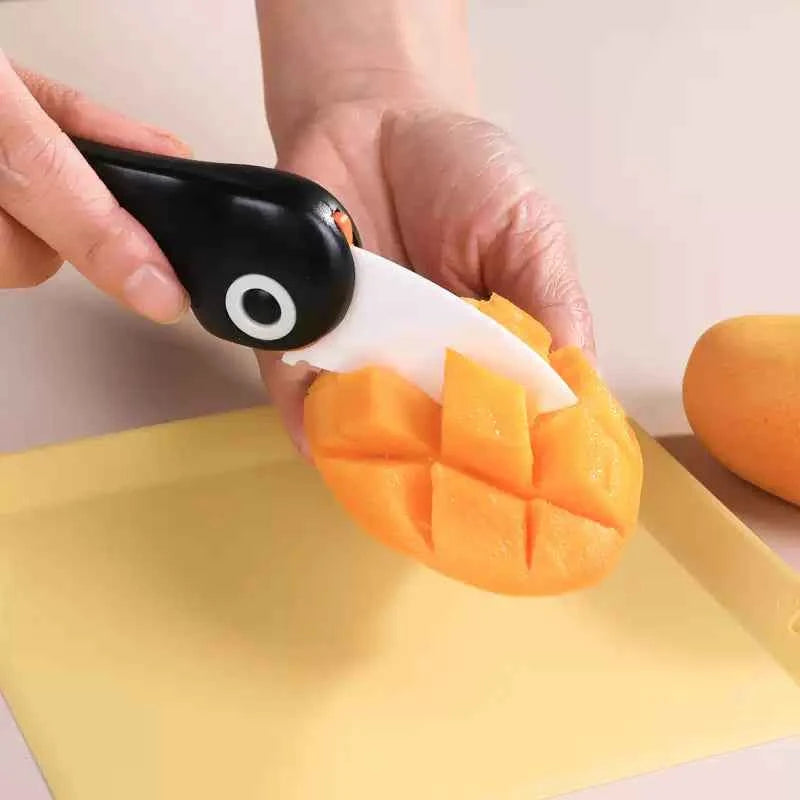 TAIDAMI Japanese Ceramic Penguin Folding Knife