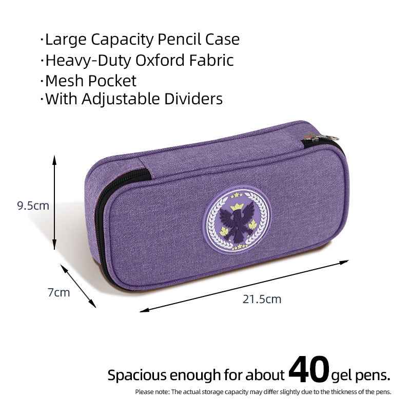 Large Capacity Oxford Fabric Pencil Case School Stationery Bag