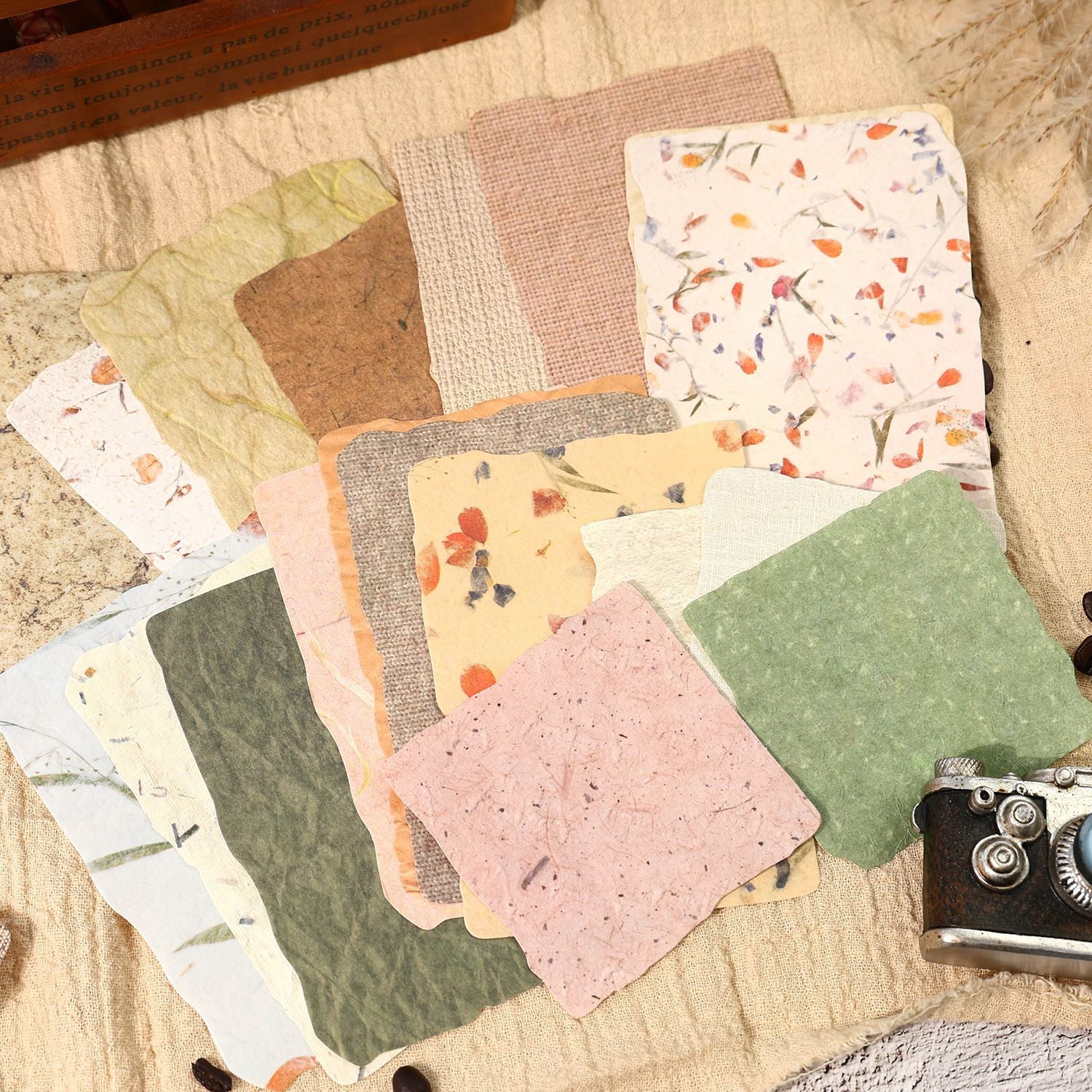 Vintage Seasonal Scrapbook Paper Set – 112 Sheets for Journaling