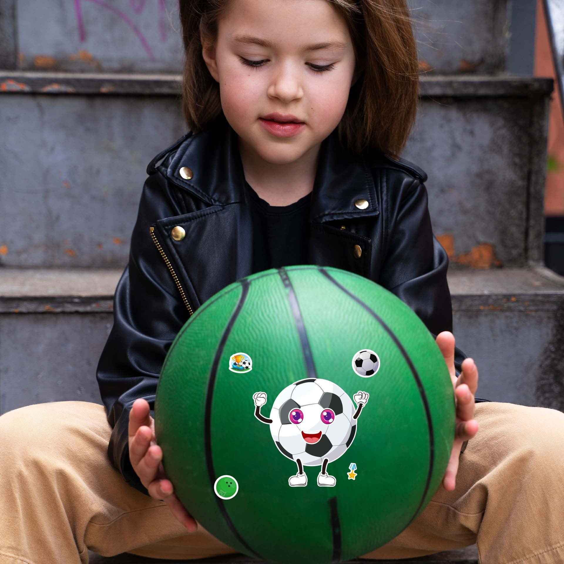 Make a Face Football Basketball Stickers for Kids 32 Sheets