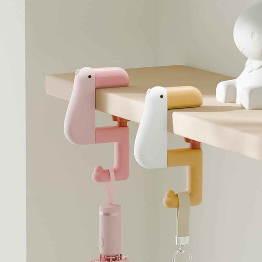 Duck Hooks for Table Under Desk Holder Hanger 3 Pack