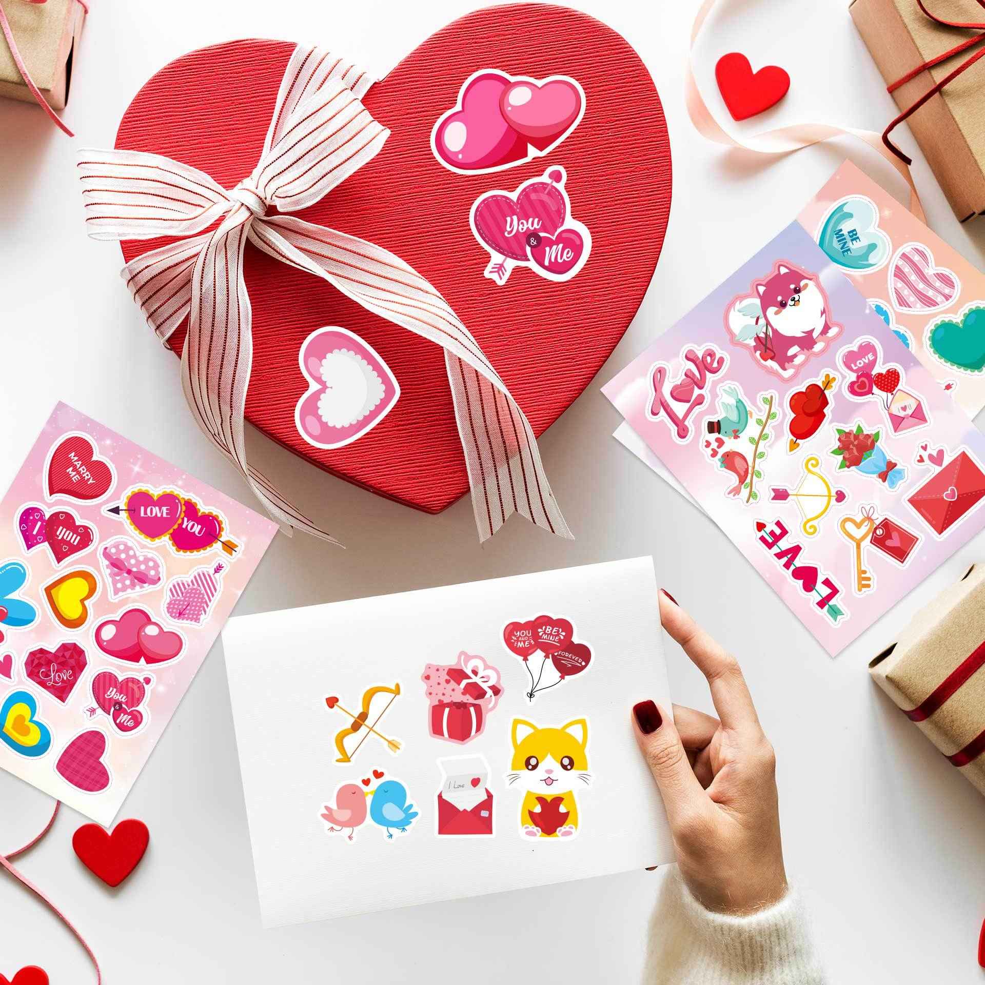 Make a Face Love Heart DIY Stickers for Kids 24 Sheets