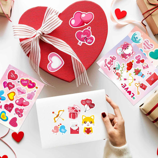 Make a Face Love Heart DIY Stickers for Kids 24 Sheets