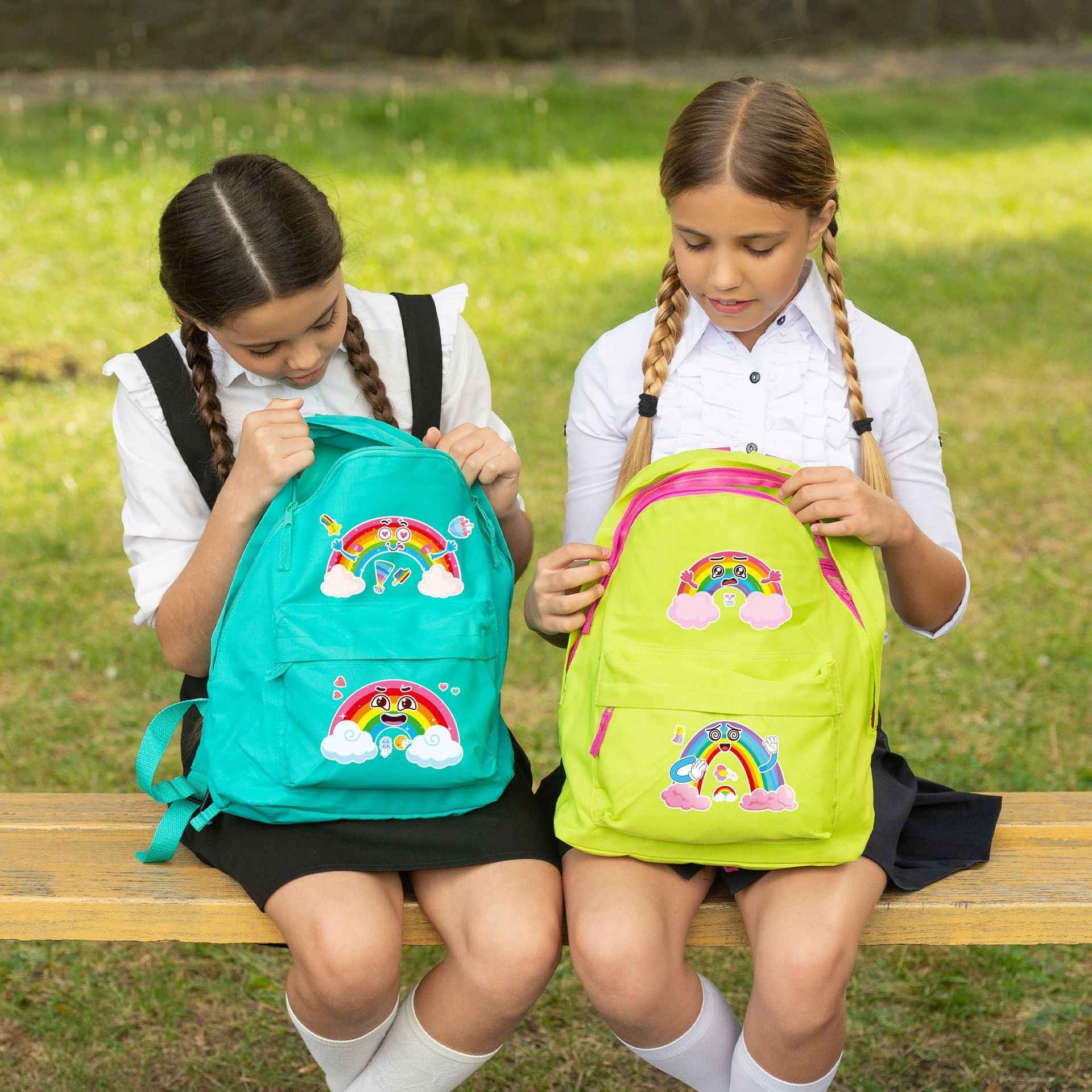 Make a Face Rainbow Stickers for Kids 24 Sheets