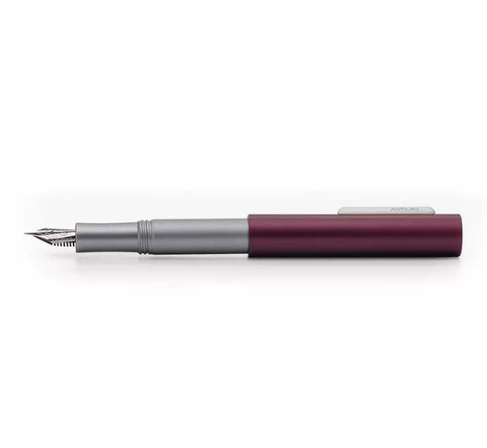 NATAMI PrismX Pocket Fountain Pen - Metal Barrel with Screw Cap Purple