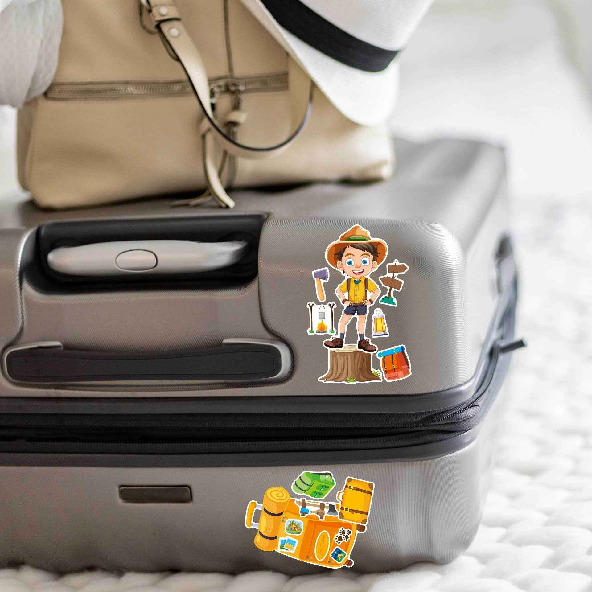 Make a Face Spring Camping DIY Stickers for Kids 24 Sheets