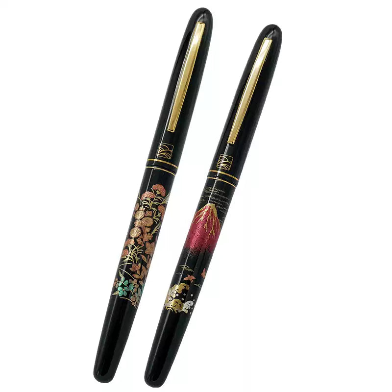 Kuretake x Wancher Maki-e Student Fountain Pen with Ink Converter