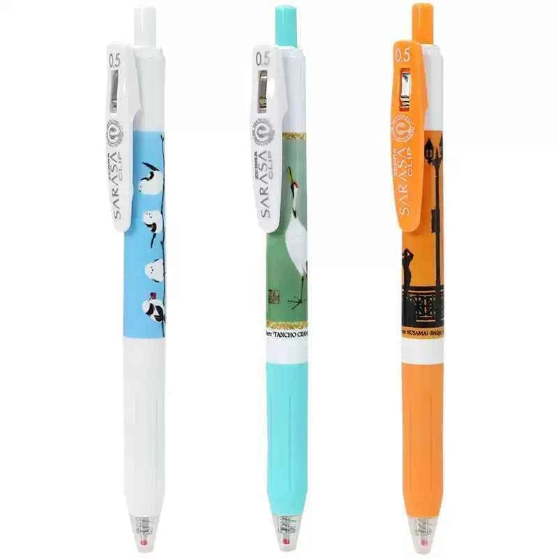 ZEBRA SARASA JAPAN HOKKAIDO JJ15 GEL PEN with 3 Black Ink Refills
