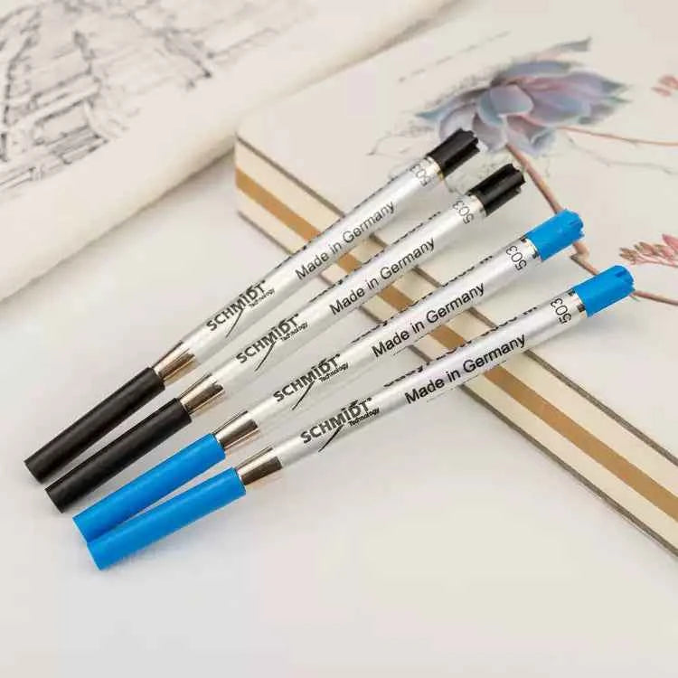 Schmidt EasyFlow 9000 Ballpoint Pen Refill - Medium Point - Black/Blue
