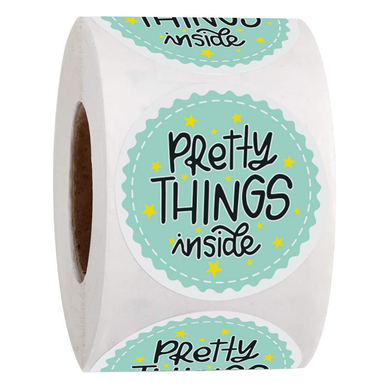 2000pcs Pretty Things Inside Stickers,Round 1 Inch Adhesive Labels - TTpen