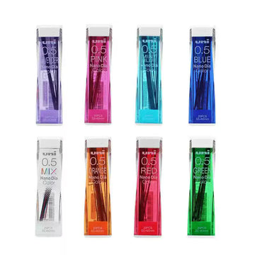 Minas para lápiz mecánico Uni NanoDia Color 0.5mm, paquete de 3