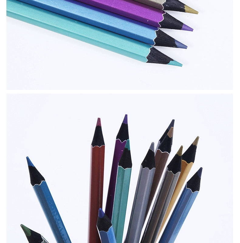 MARCO 5101 Metallic Colored Pencils 12 Colors