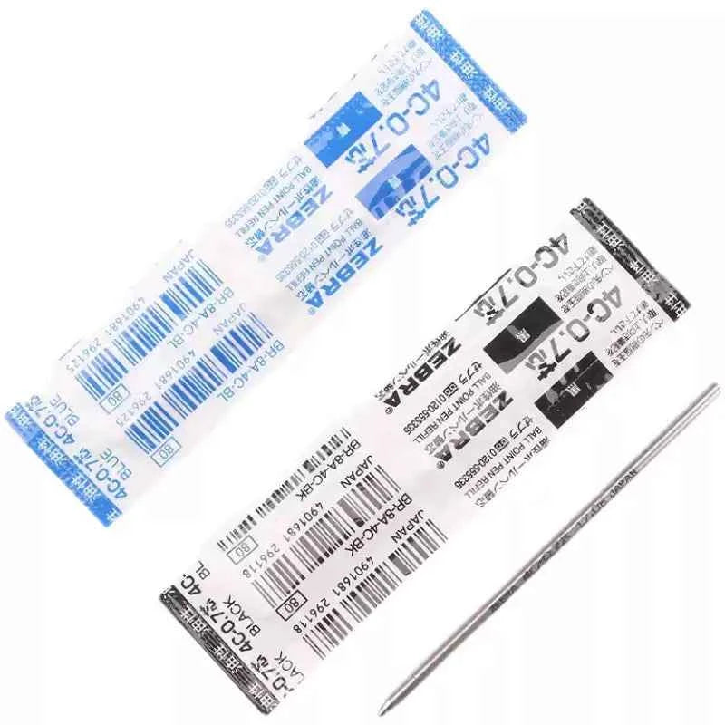 Zebra 4C-0.7 Ballpoint Pen Refill D1 -0.7mm Black/Red/Blue 10 Pack