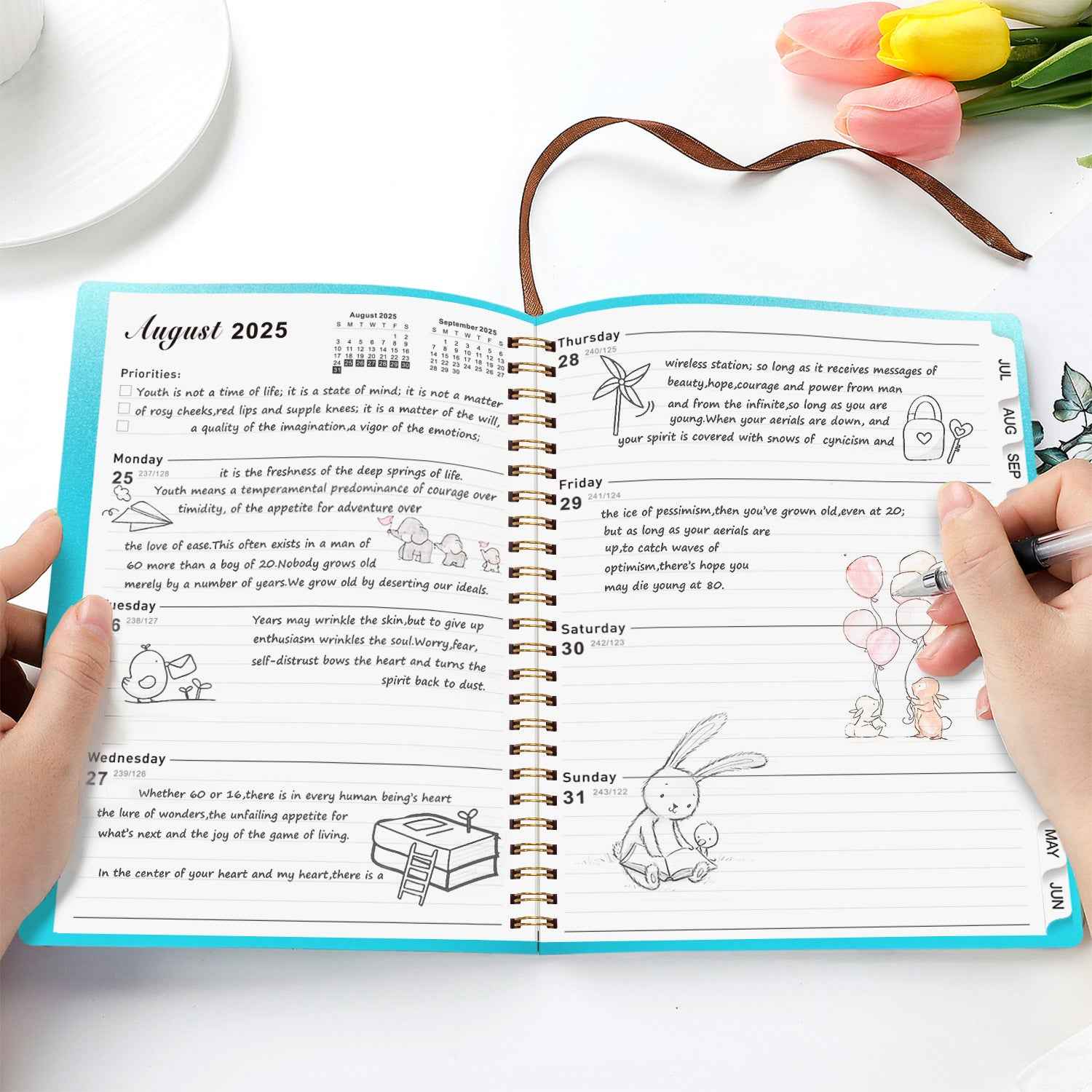 2026 Weekly and Monthly Planner Calendar A5