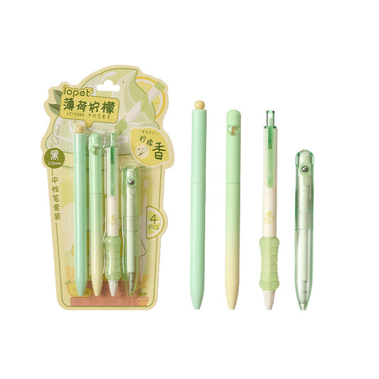 LOPET mirisna klik gel olovka 0,5 mm crna tinta 16 komada