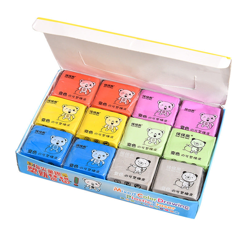 36 Pack Colored Kneaded Artist Rubber Eraser