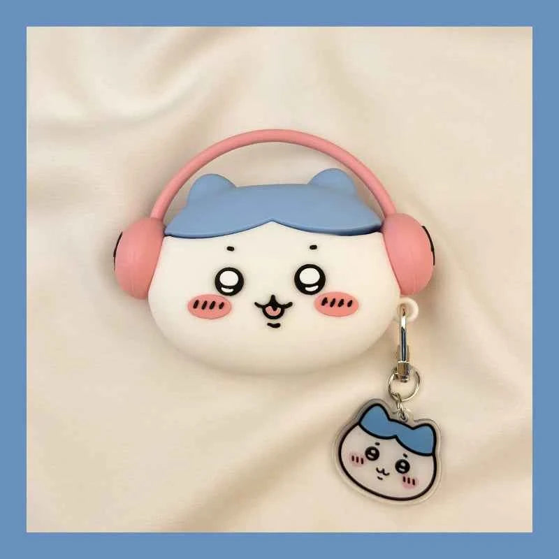 Cartoon Headphone-Wearing Usagi AirPods Case