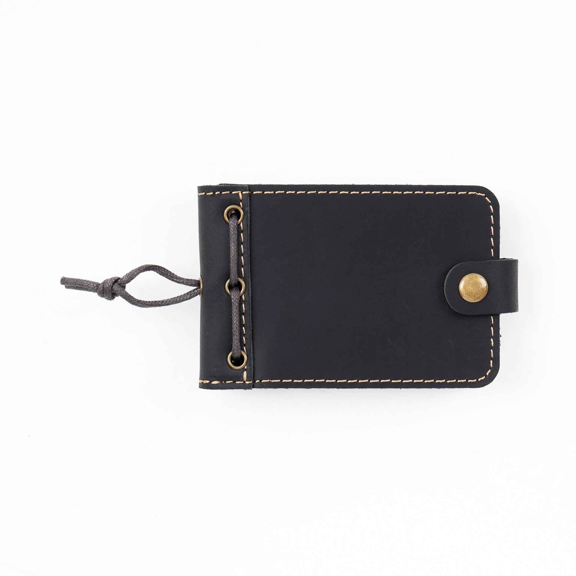 Mini Leather Pocket Notebook – 88-Sheet Memo Pad for Notes,Lists Black