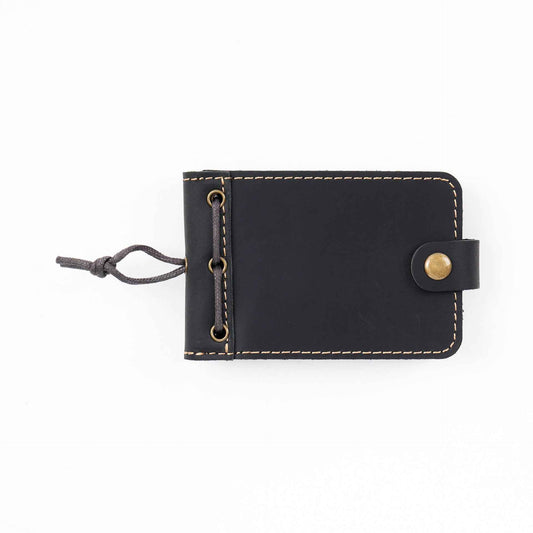 Mini Leather Pocket Notebook – 88-Sheet Memo Pad for Notes,Lists Black