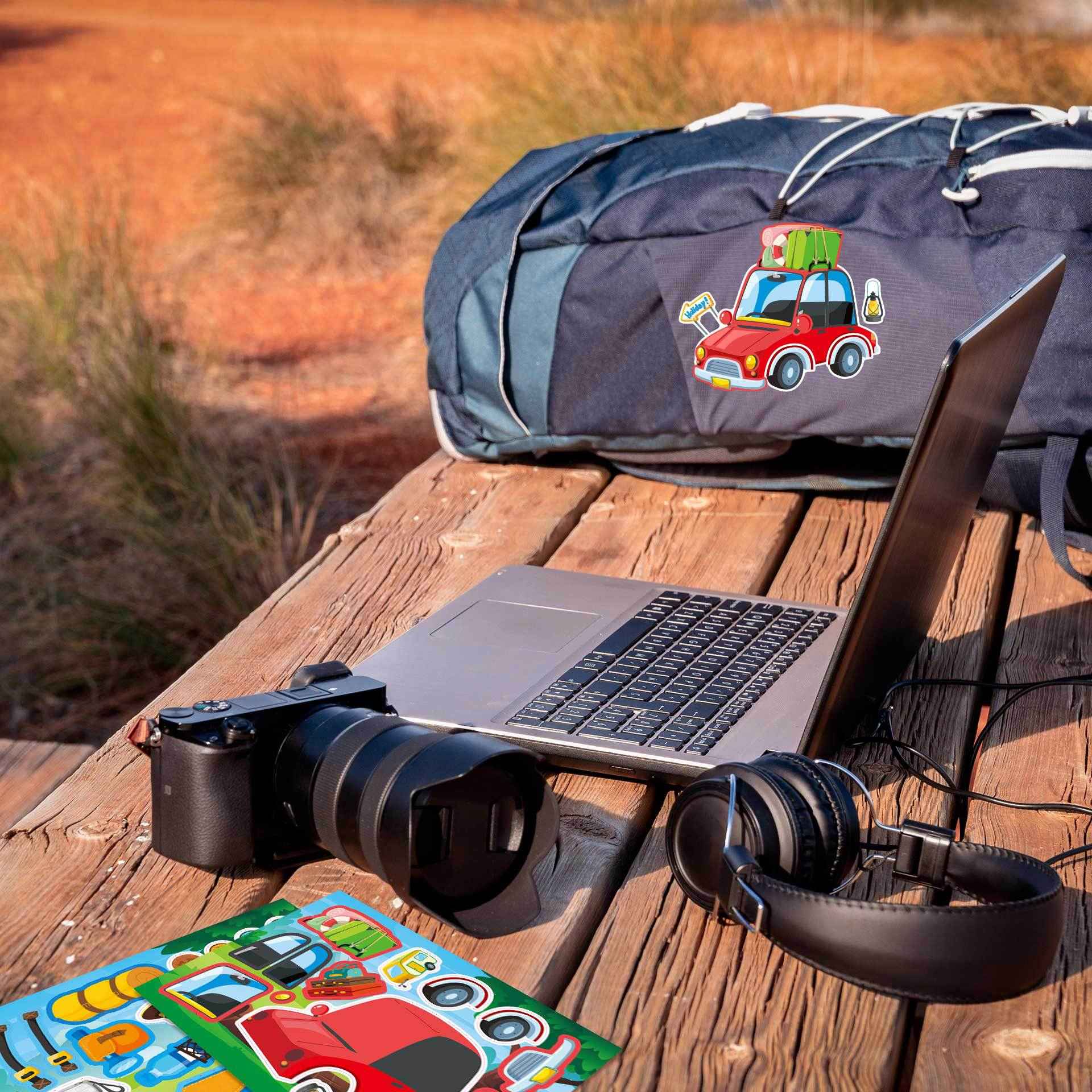 Make a Face Spring Camping DIY Stickers for Kids 24 Sheets