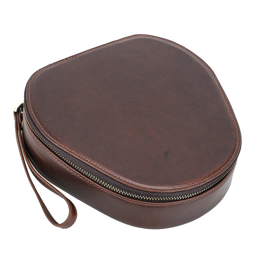 Headphone Case for Sony WH-1000XM6 /XM5 /XM4 Brown Leather Carrying Bag