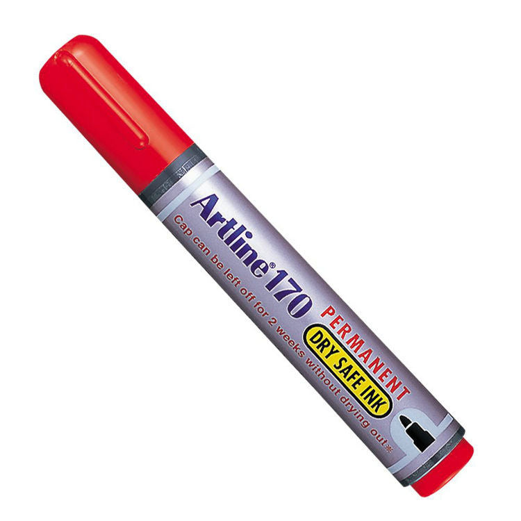 Artline 170 Permanent Marker 2.0mm Dry-Safe Ink 4 Pack
