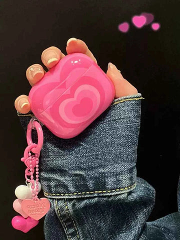 Pink Heart AirPods Case
