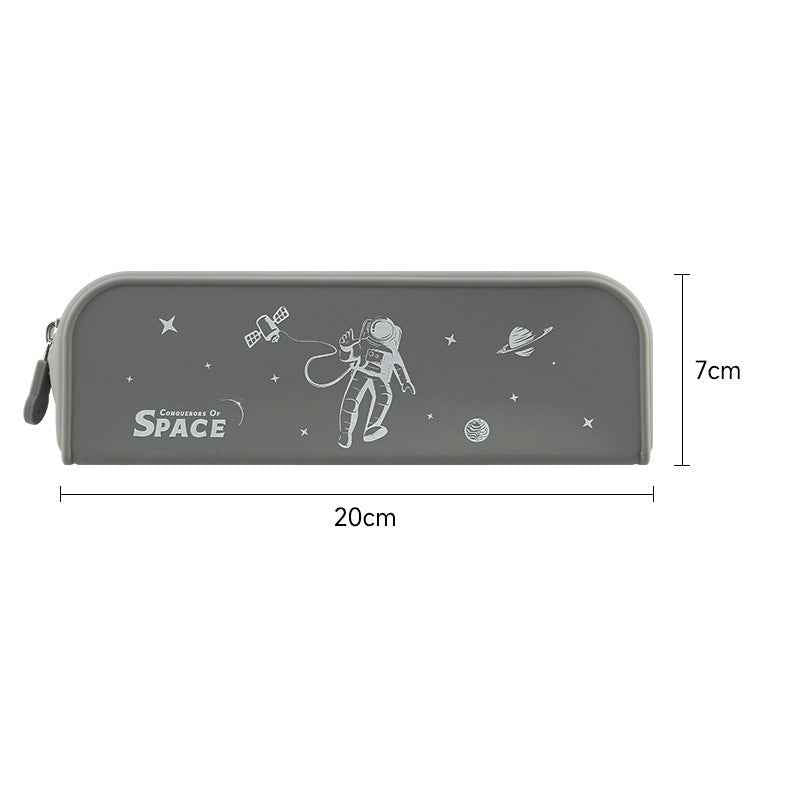 Space Theme Eco-Friendly Silicone Pencil Case Pen Pouch