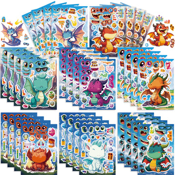 Tee kasvokarikatyyri Charizard DIY-tarrat lapsille 24 arkkia