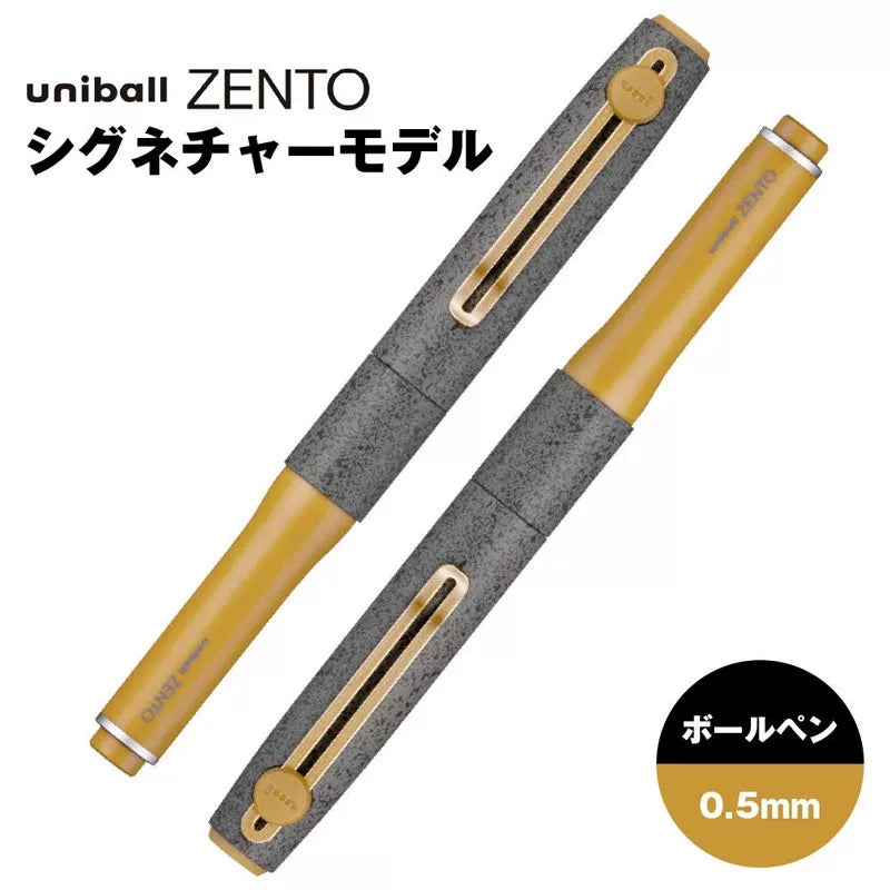 uniball ZENTO Signature Model Roller Ball Pen Limited Stone Brass 0.5mm