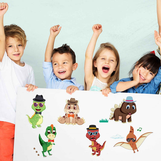Make a Face Dinosaur DIY Stickers for Kids 24 Sheets