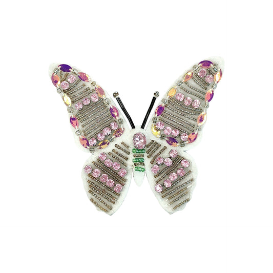 Crystal Butterfly Sequins Applique Sparkling Embellishment 8 Pack