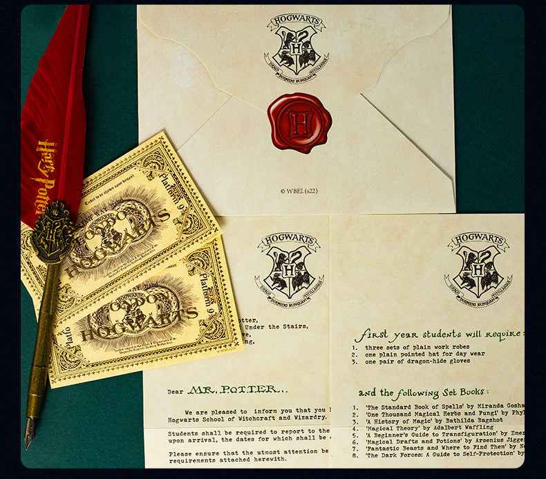 20x Harry Potter Hogwarts Acceptance Letter Set – Cosplay Prop