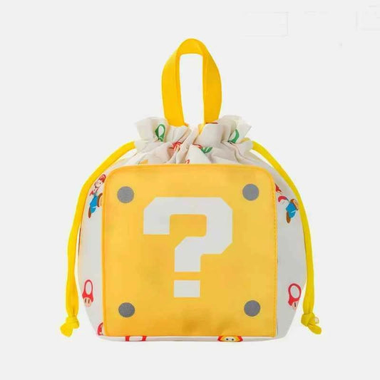 Japanese Mario Question Mark Drawstring Diaper Bag