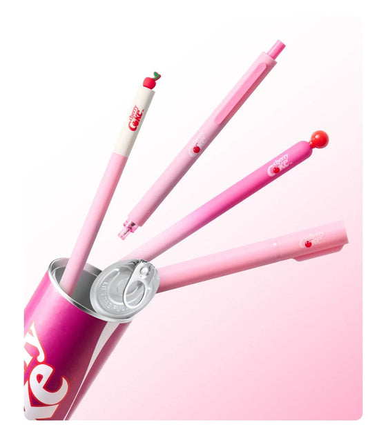 KACO Cherry Coke Gel Pen Highlighter Set 4-Piece Set