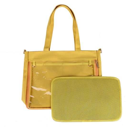 Sac Tote en toile Ita avec fenêtre en PVC