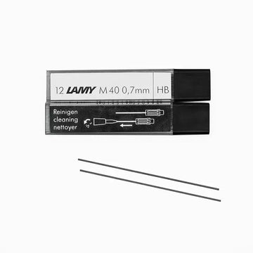 Ανταλλακτικές μύτες μηχανικού μολυβιού LAMY M40 / M41 HB, 0.5mm / 0.7mm, 2 κουτιά (24 μύτες)