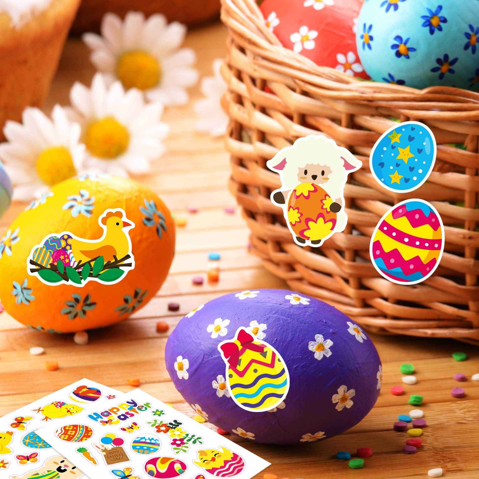 Make a Face Happy Easter Stickers for Kids 24 Sheets