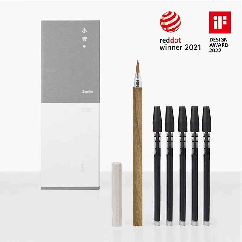 MWZ Fountain Brush Pen Black Ink for Calligraphy,Manga,Drawing