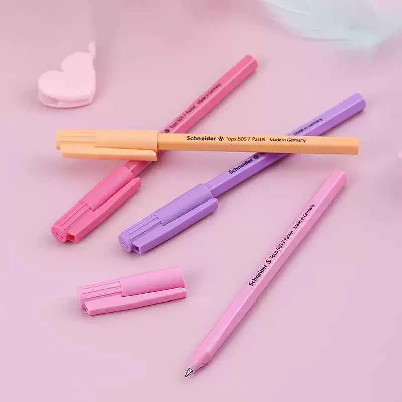 Schneider Tops 505 F Pastel Ballpoint Pen,8 Pack