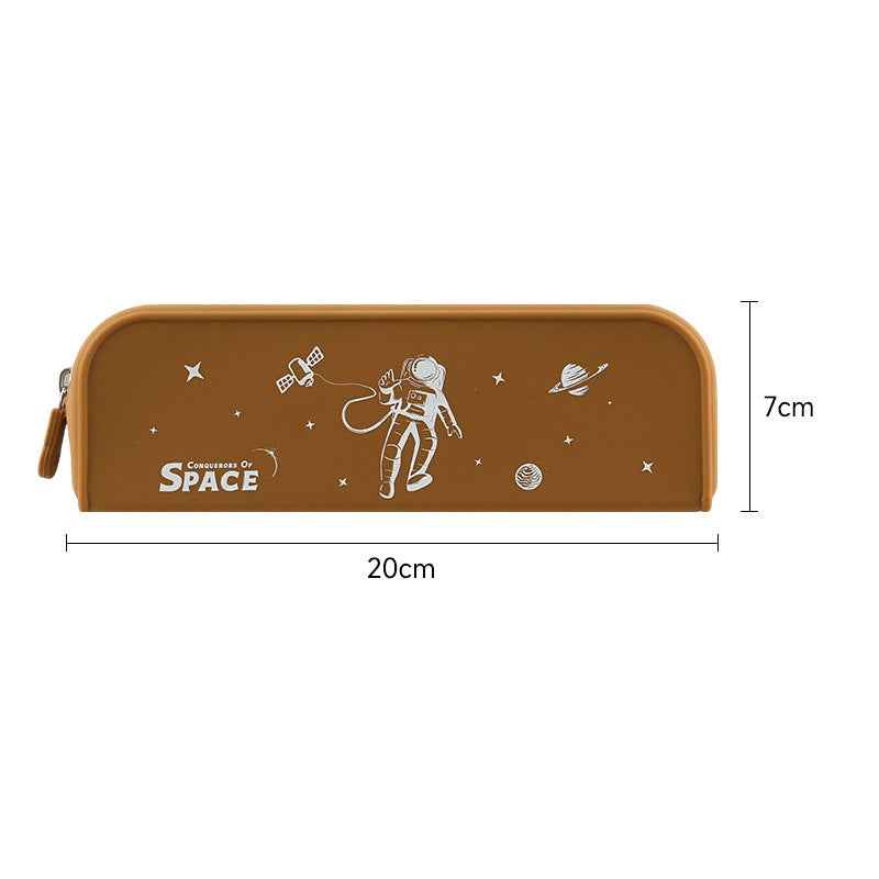 Space Theme Eco-Friendly Silicone Pencil Case Pen Pouch