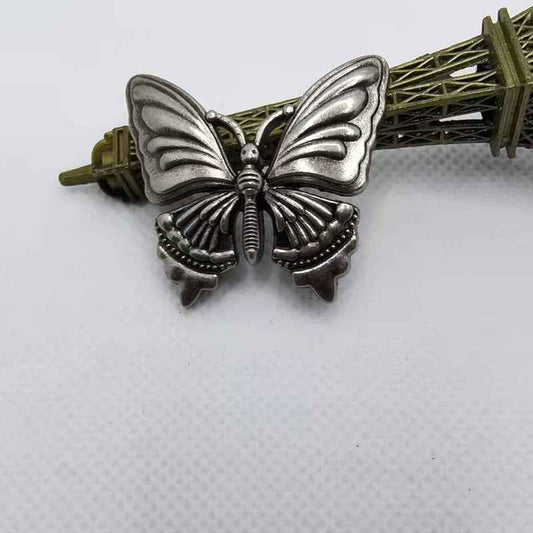 Antique Silver Butterfly Rivets Decorative Metal Stud Buttons 30PCS