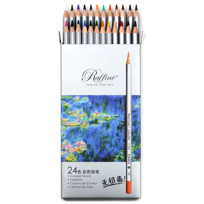 Marco Raffine Fine Art Drawing Colored Pencils 24 Pack