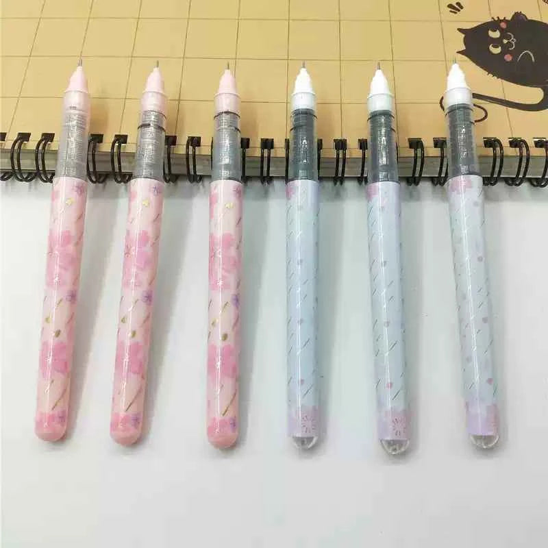 M&G Sakura Rain Series Liquid Ink Rollerball Pen 0.5mm,12 Pack