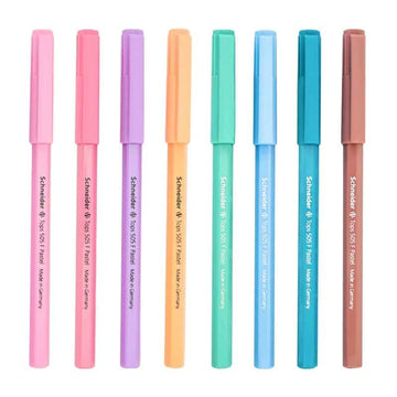 Schneider Tops 505 F Pastel Ballpoint Pen,8 Pack