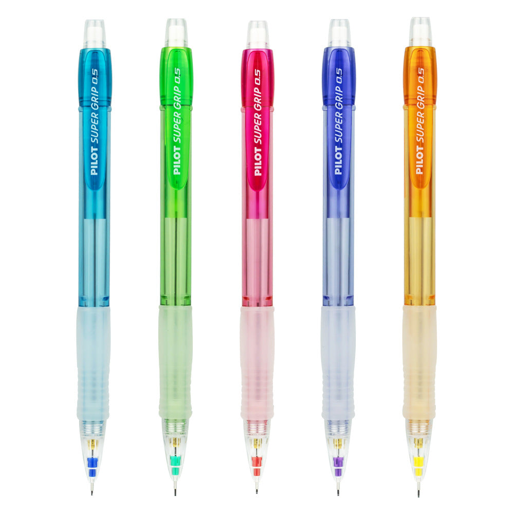 Pilot Super Grip Mechanical Pencil 0.5 mm Lead - 5 Color Pack