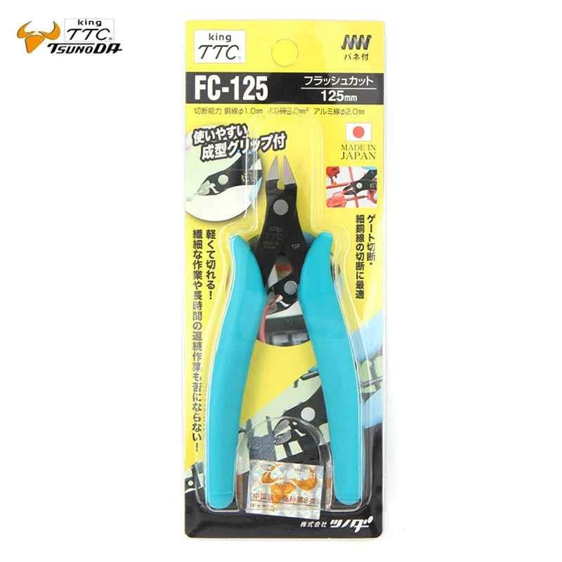 King TTC FC-125 5" Mini Spring Diagonal Cutting Pliers Flush Cutter