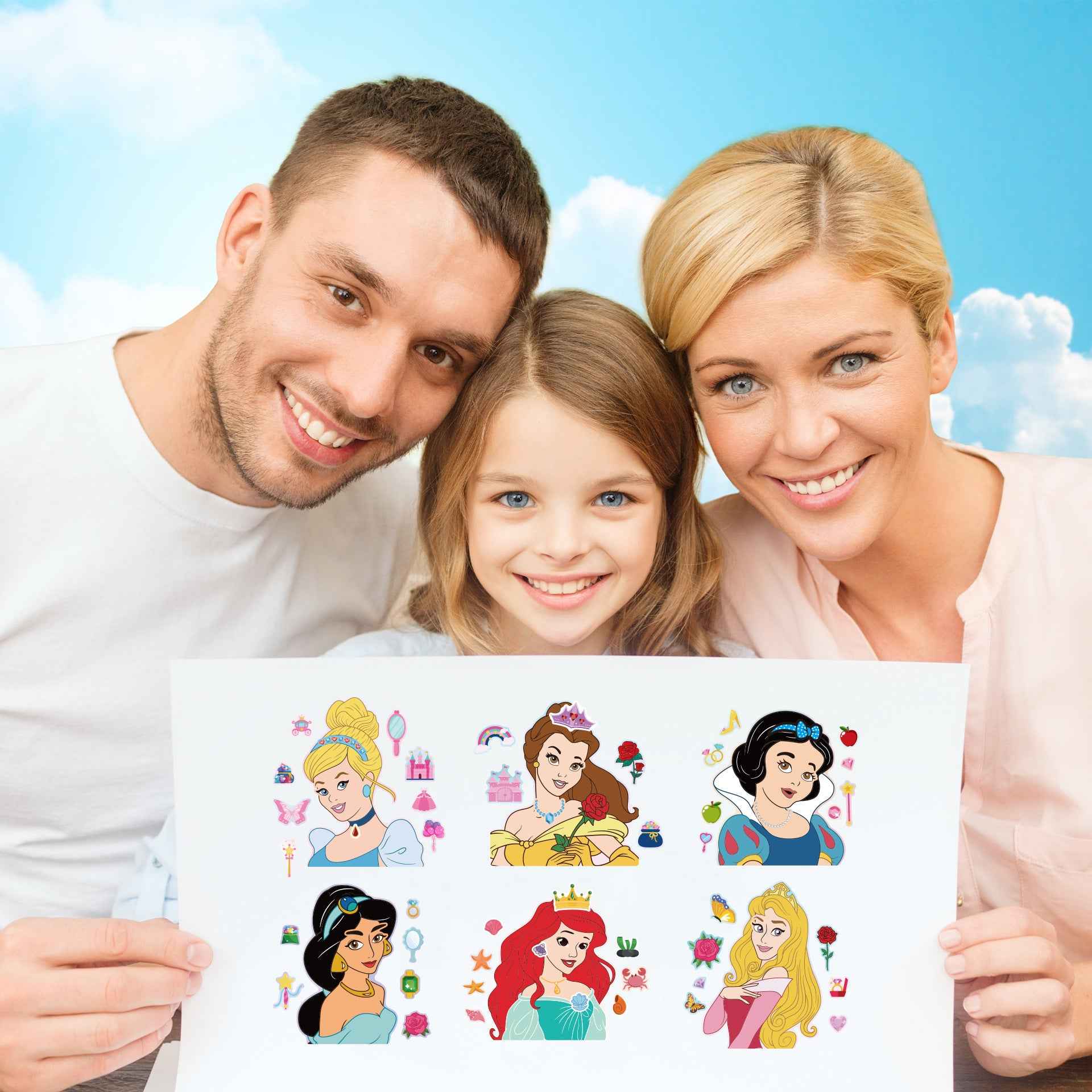 Make a Face Princess Stickers for Kids 24 Sheets