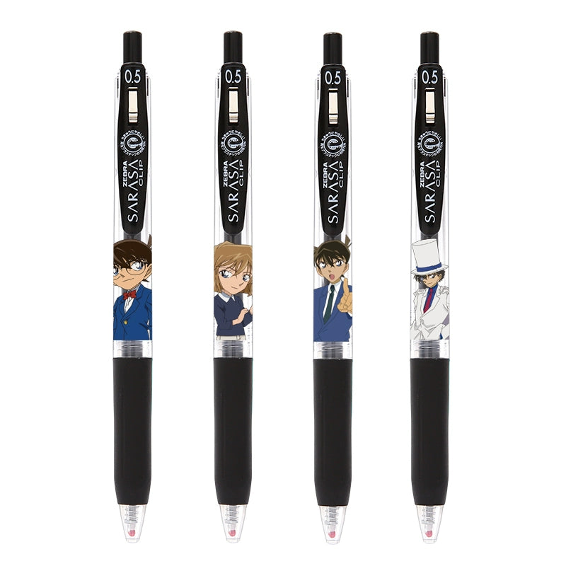 ZEBRA Sarasa Clip kemični svinčnik Detective Conan 4 pakiranje