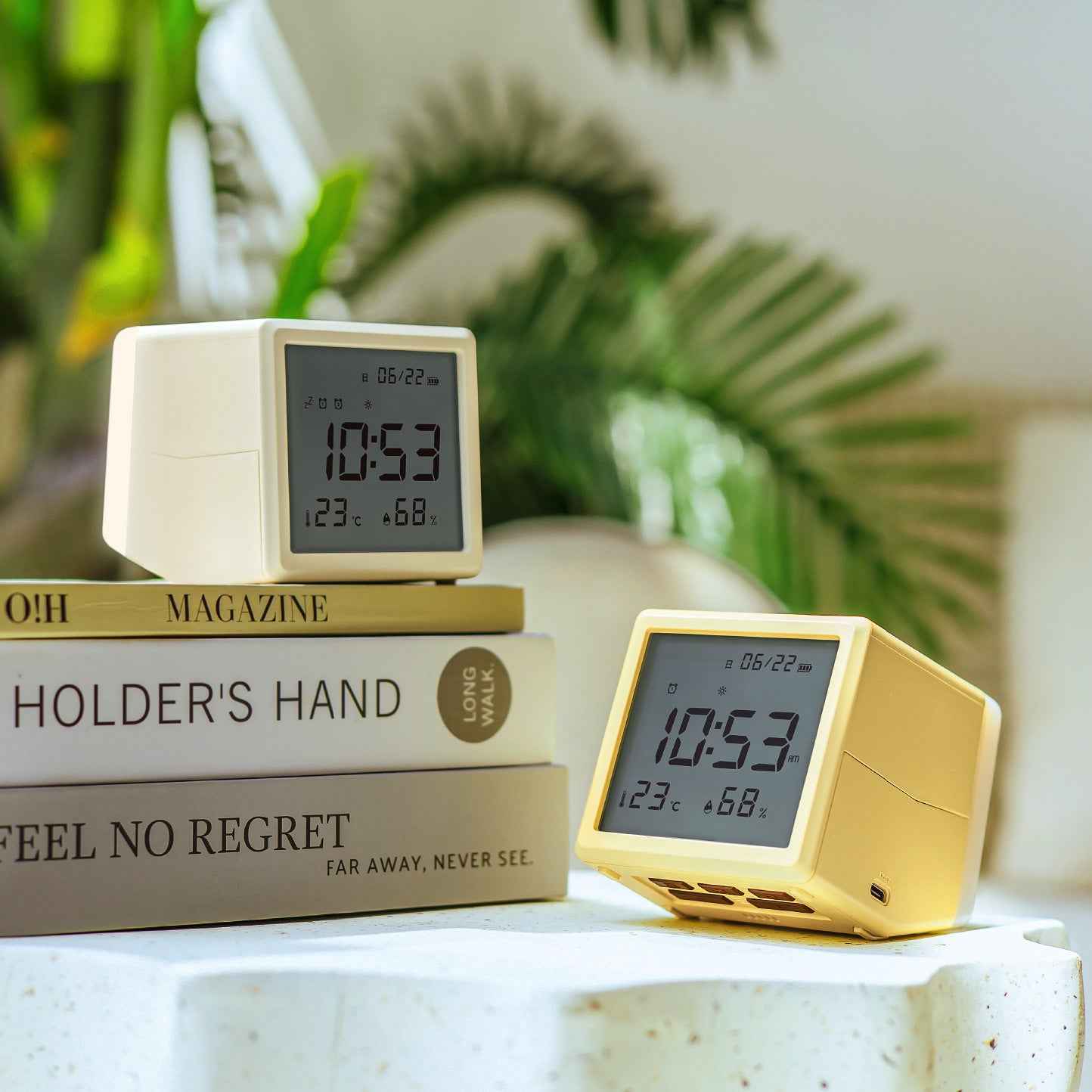 HBK Seesaw Alarm Clock with LED Night Light 3000K